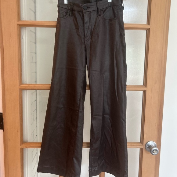 KUT FROM THE KLOTH Brown Faux Leather Pants Size 0 - Picture 1 of 2